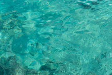Fototapeta na wymiar Blue clear sea surface 