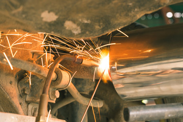 Muffler Auto Repair Gas Welding