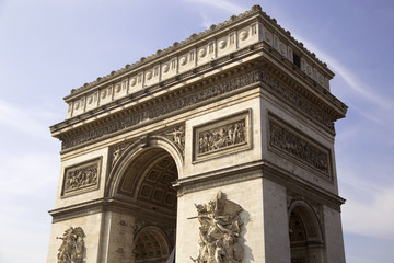 Fototapeta na wymiar Arc de Triumph in Paris, France