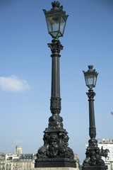 Fototapeta na wymiar Street lamps in Paris, France