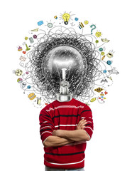 lamp head man have got an idea