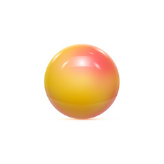 Realistic Pearl Ball or Sphere. Vector