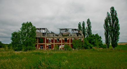 house by trees against sky