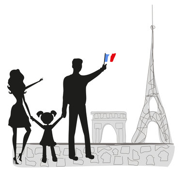 family in Paris