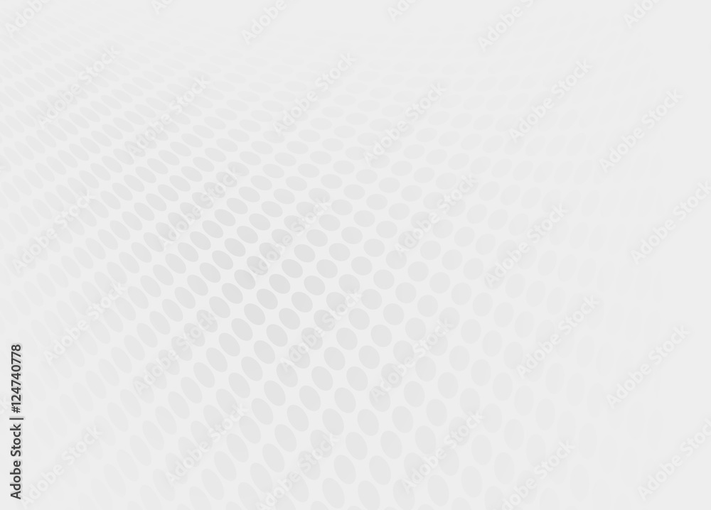 Poster grey and white halftone and dotted lines perspective background.