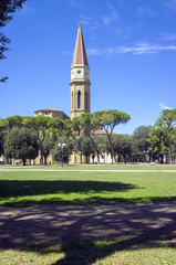 Arezzo old city centre. Color image