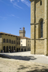 Obraz premium Arezzo old city centre. Color image