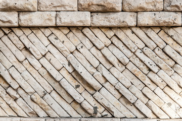 stones wall texture. Rock wall backgrond outdoors