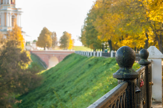 Ryazan Kremlin on autumn - ansamble of ortodox church