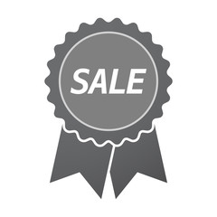 Isolated badge icon with    the text SALE