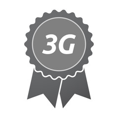 Isolated badge icon with    the text 3G