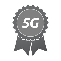 Isolated badge icon with    the text 5G