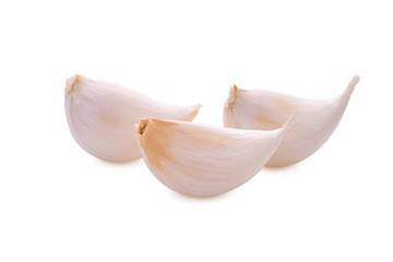 Garlic isolated on white