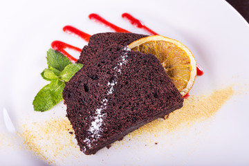 piece of chocolate pie
