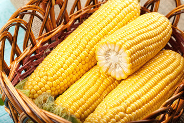 corn in the basket