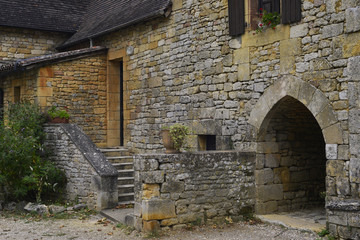 Maisons en pierres de Sireuil (16440), département de la Charente en région Nouvelle-Aquitaine, France
