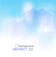 Abstract Hexagonal Background. Template design for science or technology presentation