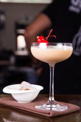 creamy alcoholic cocktail
