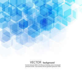 Vector Abstract science Background. Hexagon geometric design.
