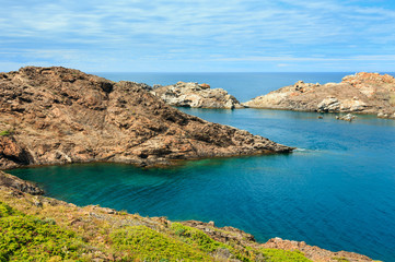 Costa Brava rocky coast, Spain.