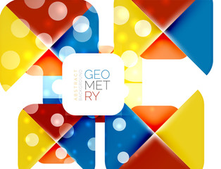 Modern square abstract background