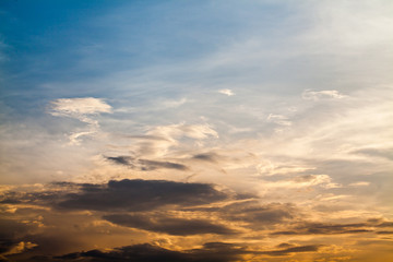 Beautiful sunset sky. Sky Background.