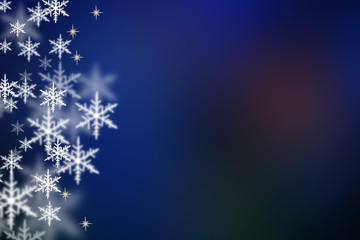 Christmas background with snowflakes