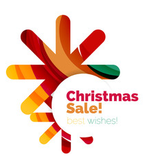 Christmas and New Year sale banner