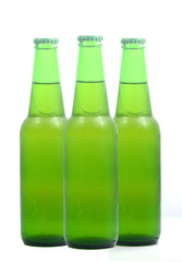  Beer bottle isolated on white background.