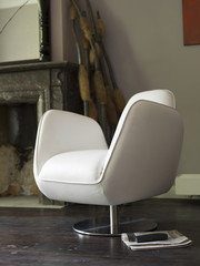 Modern Chair with fireplace