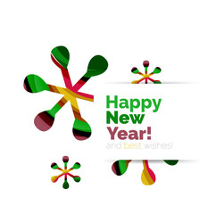 Abstract geometric Christmas banner