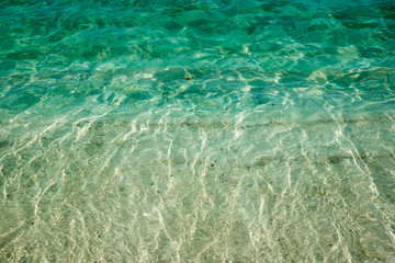 Fototapeta na wymiar 透明な海