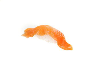 Salmon Sushi isolated in white background
