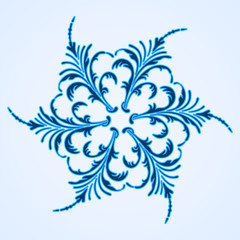 Vector snowflake.