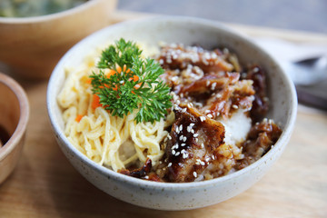 chicken teriyaki with rice