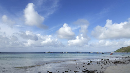 Tropical beach panorama
