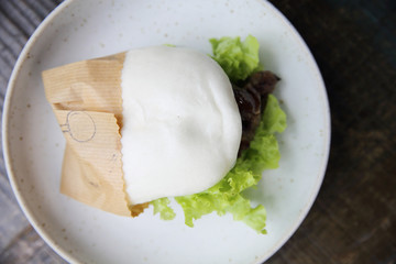 White chicken teriyaki burger