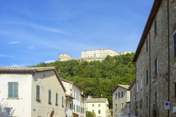 Fototapeta na wymiar San Leo Fortress. Color image