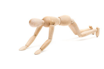 man on the white background