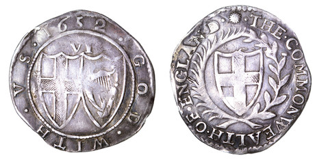 commonwealth sixpence  1652