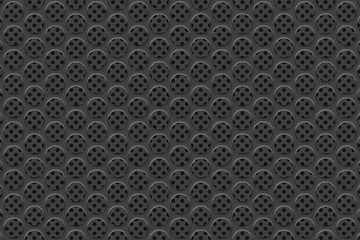 Circular speaker grille