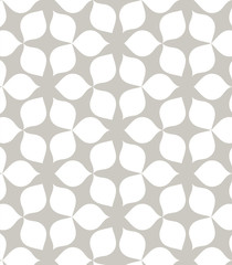 Abstract linear petal flower. Vector pattern