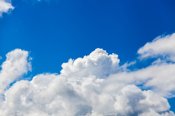colorful dramatic sky with cloud at sunset