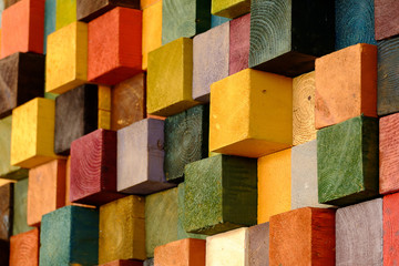 Colorful of wood.
