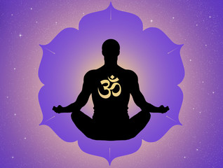 Fototapeta na wymiar illustration of yoga