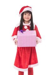 Little asian girl in christmas