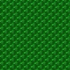 Chinese green seamless pattern dragon fish scales simple seamless pattern Nature background with japanese wave circle pattern pastel colors on green background. Vector korean