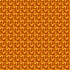 Chinese orange yellow gold seamless pattern dragon fish scales simple seamless pattern Nature background with japanese wave circle pattern vector korean