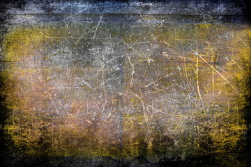 Abstract frame with scratches