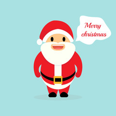 Christmas holiday with Santa Claus. Santa saying 